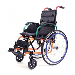 大洋达洋轮椅可折叠儿童带坐便便携手动手推车残疾人轻便座便轮椅超轻便轮椅