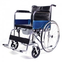 大洋达洋轮椅可折叠老人带坐便便携手动手推车残疾人轻便座便轮椅